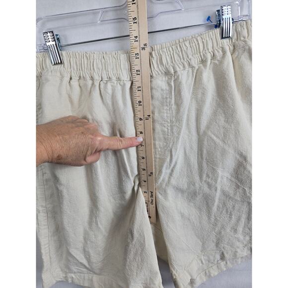 Hemp Cotton On Unisex Size Large Natural Pull On Shorts Pockets Mock Fly  #753 - Picture 5 of 9